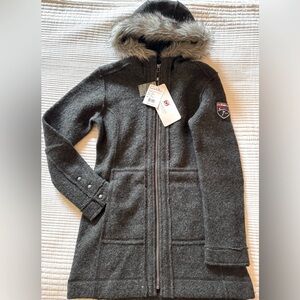 Obermeyer Ginger Boiled Wool Coat NEW